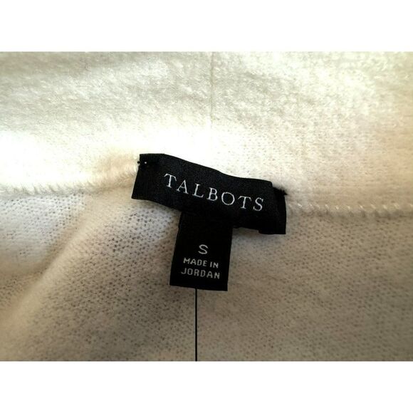 Talbots Breton Fair Isle Nordic Open Front Cardigan Sweater Sz S Small Flaw NEW - Picture 5 of 9